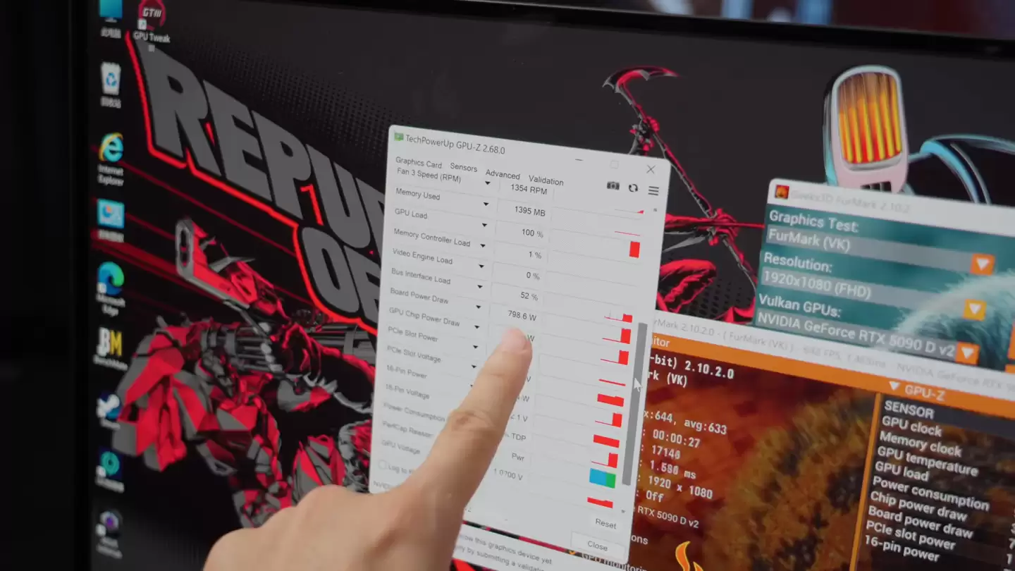 800W 核弹：华硕 ROG 骇客 RTX 5090D v2 显卡展示，全球限量 1000 张