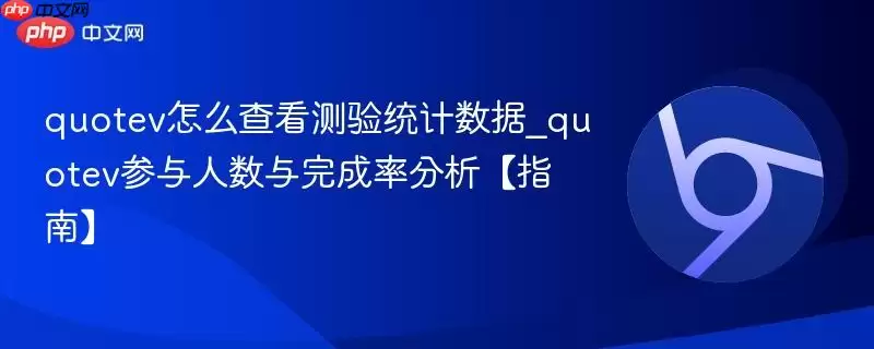 quotev怎么查看测验统计数据_quotev参与人数与完成率分析【指南】