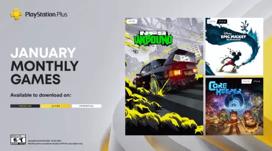 PS Plus 2026年1月新增三款免费游戏亮相