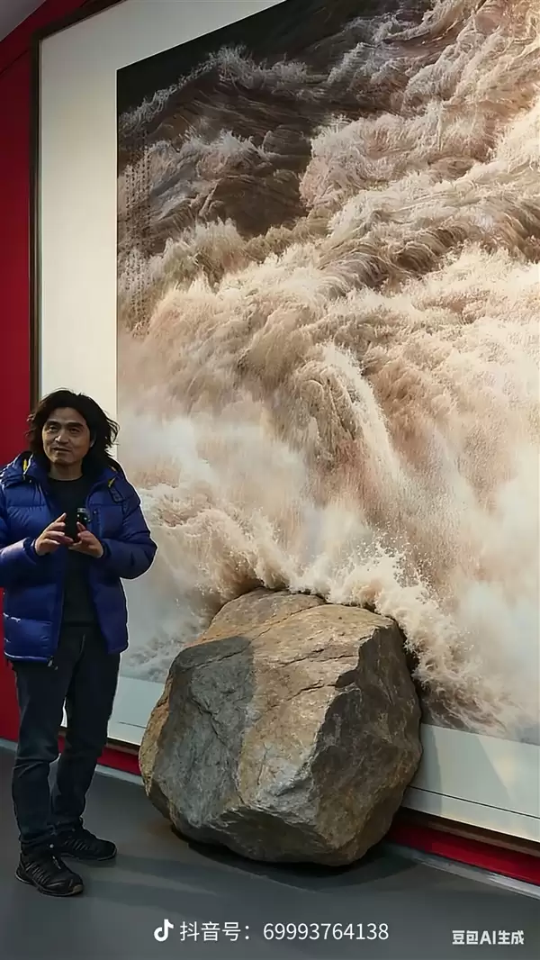 估价380万 著名画家巨幅画作遭泼墨：千万网友献策补救