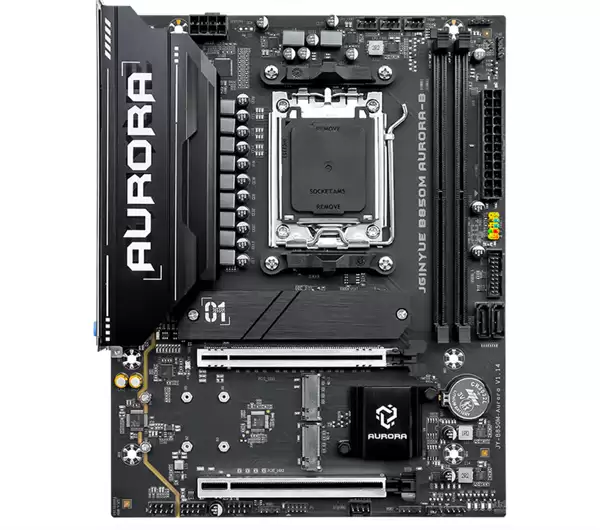 精粤发布Aurora系列双主板:B850M与B650EM亮相,黑白双色+高性能配置