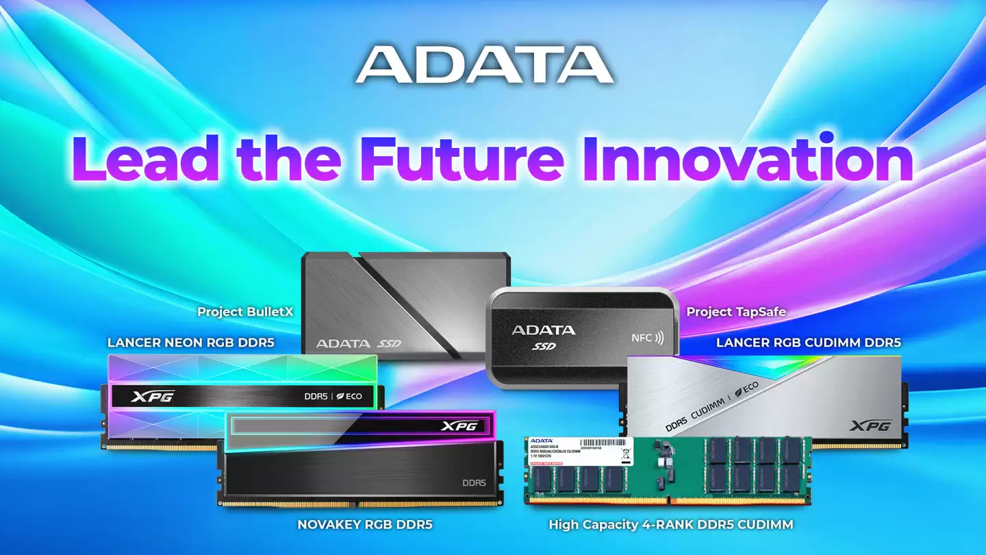 威刚将在CES 2026展示64GB DDR5-7200 CUDIMM / CSODIMM 内存条