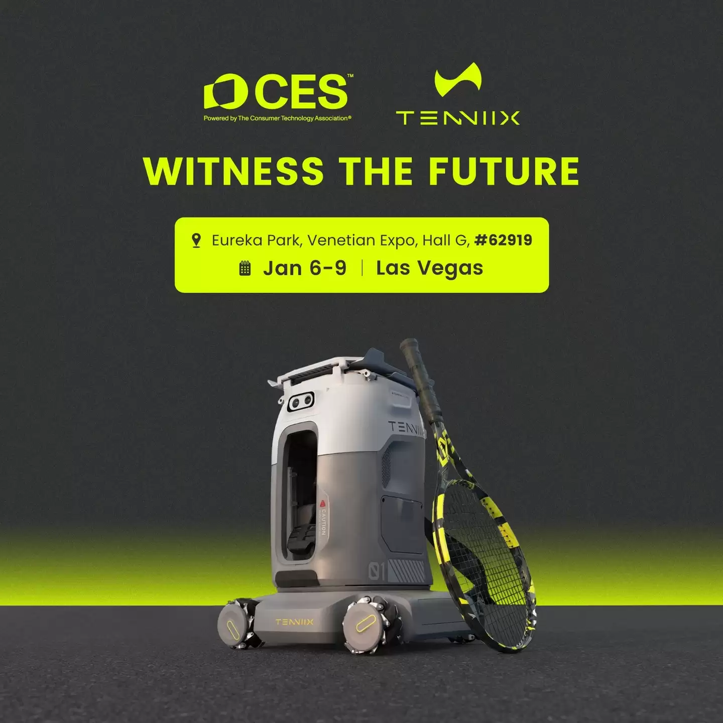 全球首款视觉AI网球机器人Tenniix亮相CES 2026:支持语音交互与自适应训练,699美元起