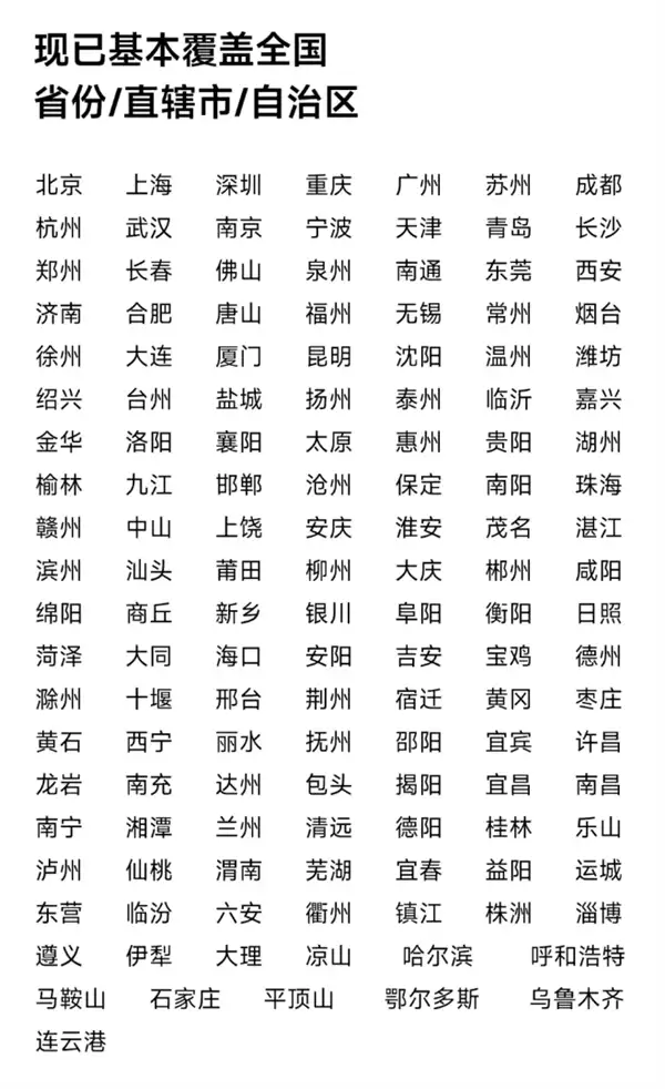 小米汽车门店冲刺500家：全国138城一览