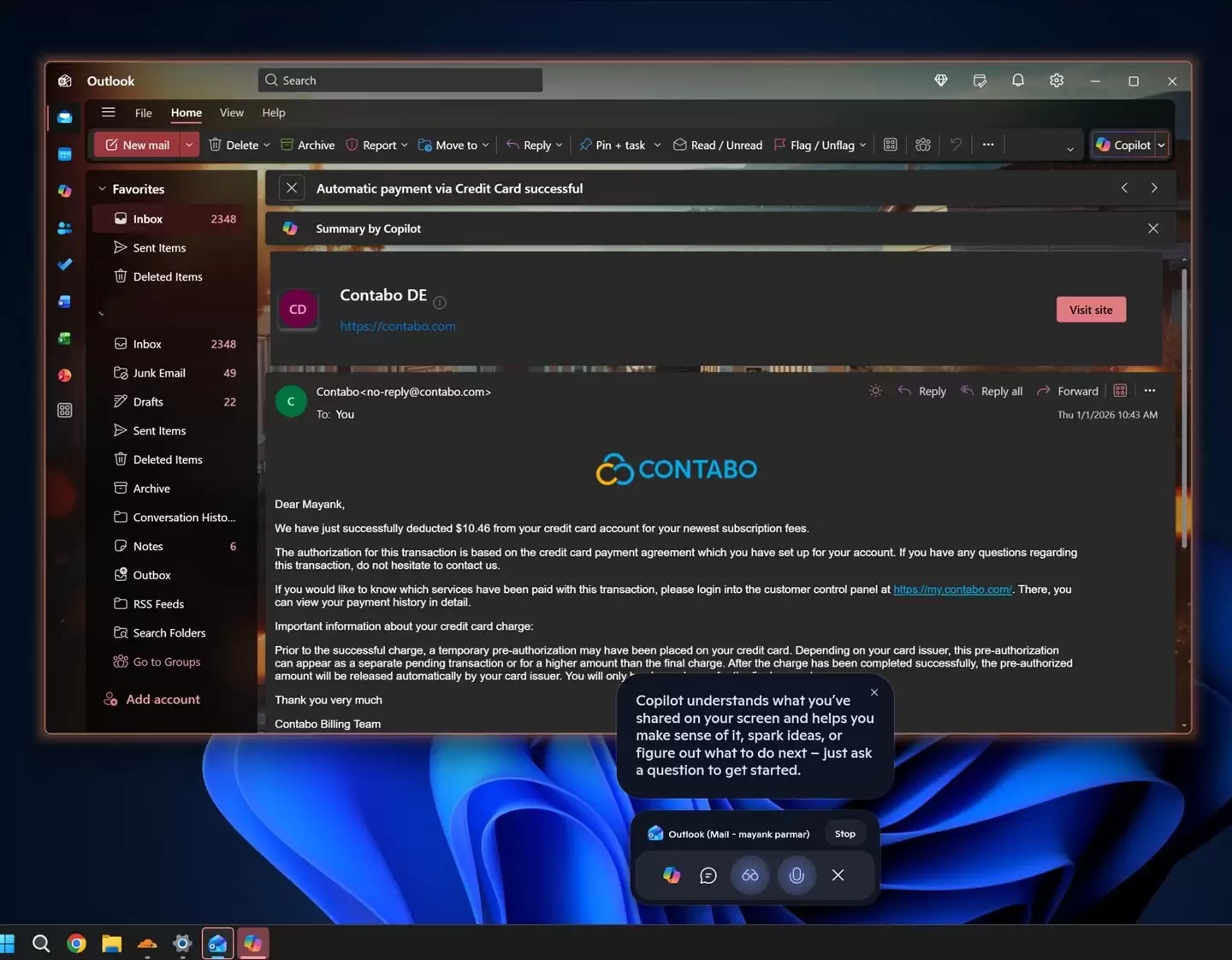 微软 Win11“Copilot 共享”上线,AI 助手可看屏指导但无法操作