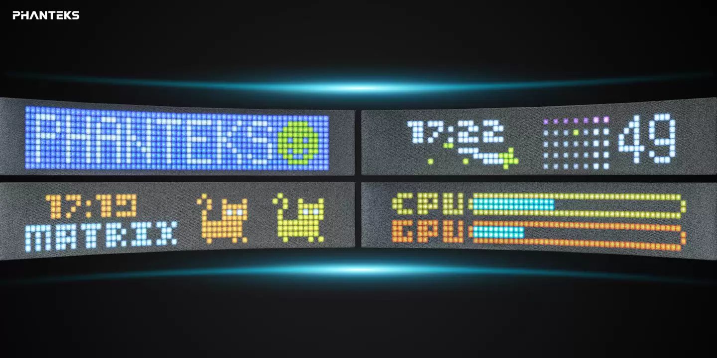 追风者推出 Matrix 系列机箱，全系内置 LED 织物点阵屏幕