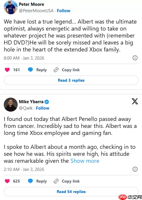 微软Xbox元老Albert Penello逝世！多位行业大佬发文缅怀