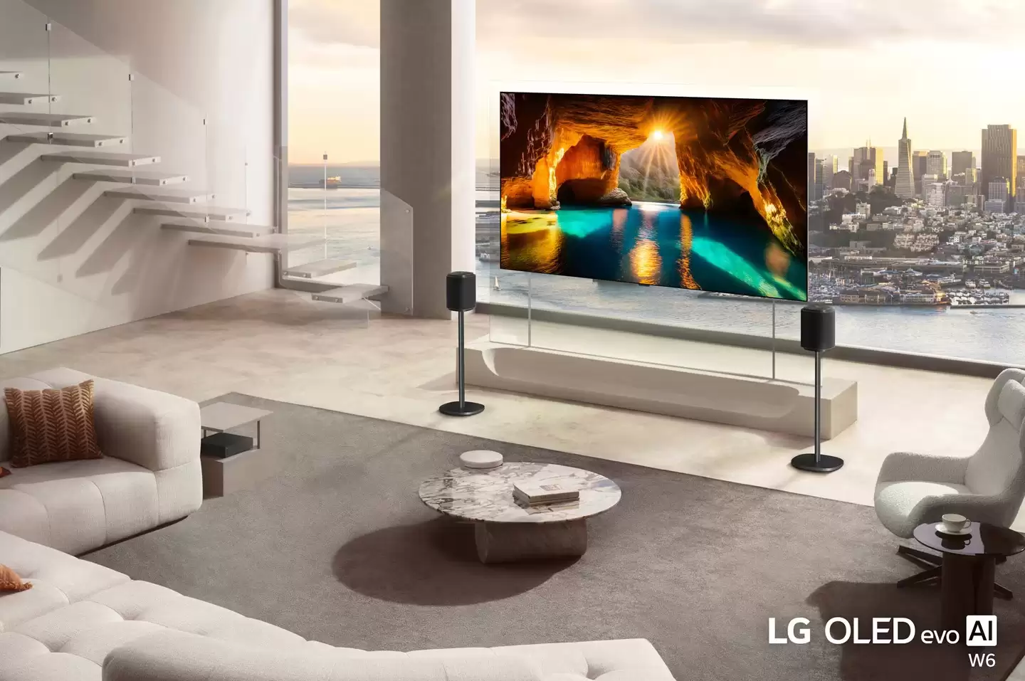 仅 9 毫米厚!LG 发布全球最薄无线 OLED 电视 evo W6