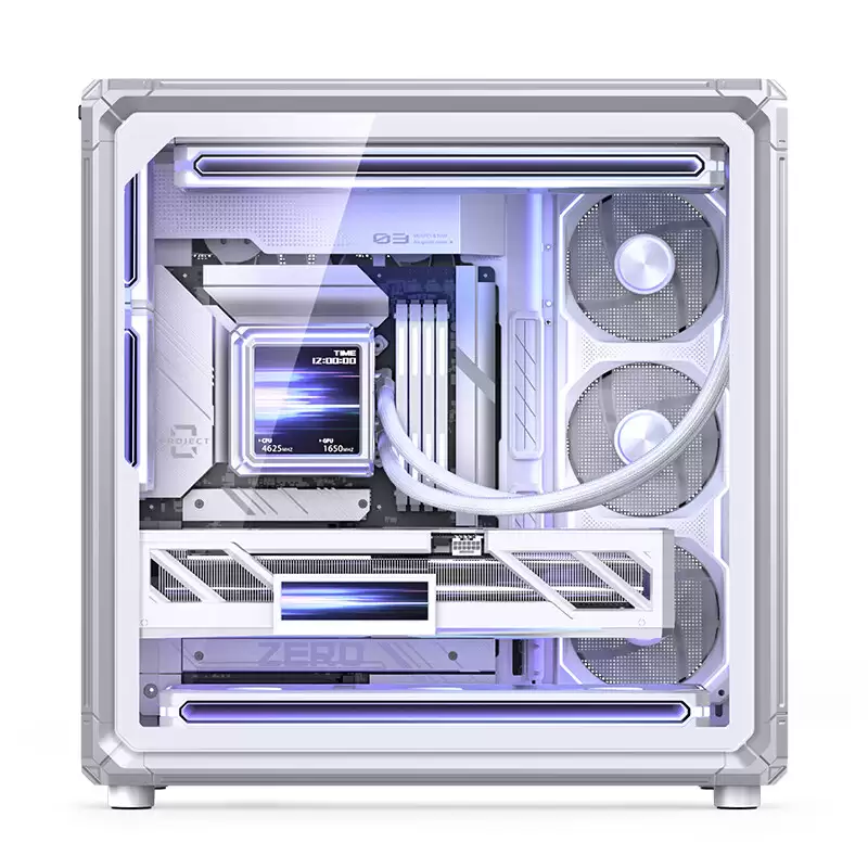 乔思伯 X400 WHITE 机箱上市：分舱式海景房 + 外骨骼框架结构、支持背插主板，649 元