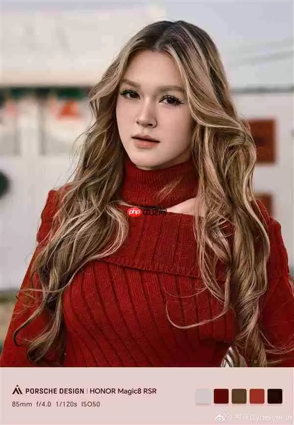 荣耀Magic8+RSR保时捷设计人像大片出炉：发丝清晰 细节拉满