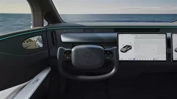 全球首款可折叠方向盘亮相：L4级自驾时自动 “隐身”” h=