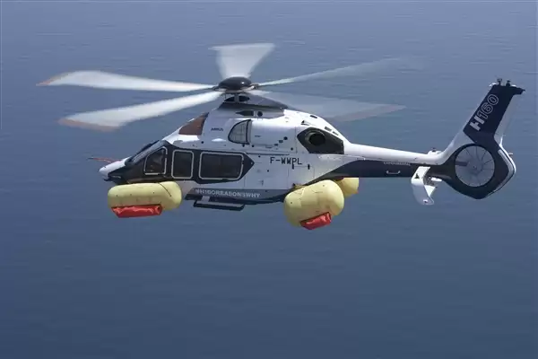 空客H160直升机遇故障坠入海中 机体漂浮系统救下机上8人