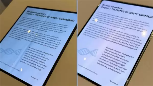 三星首款无折痕折叠屏面板亮相 或用于苹果新机