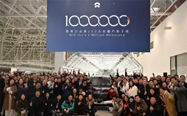 蔚来第100万台量产车下线！李斌称未来每年销量要增长40%-50%