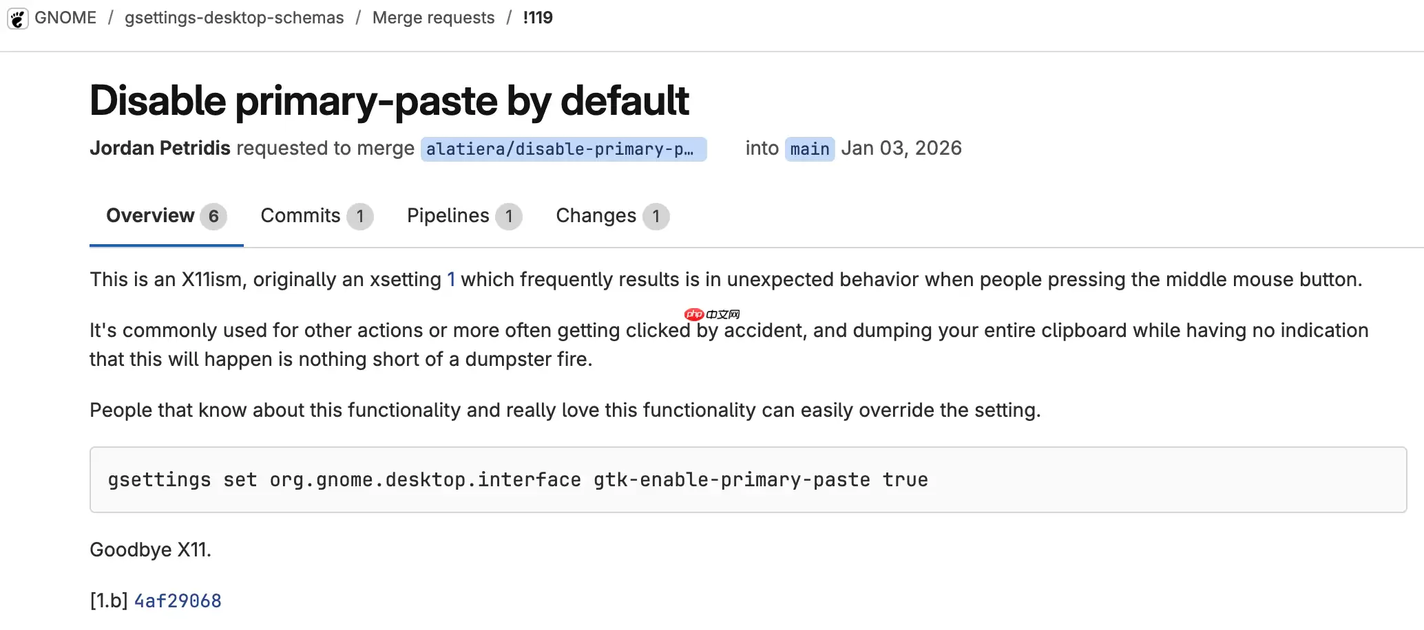 GNOME 与 Firefox 正考虑默认禁用中键粘贴功能