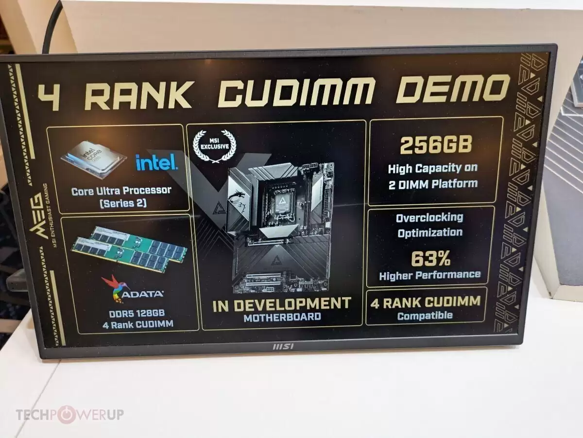 微星推CUDIMM旗舰主板，支持256GB高频内存