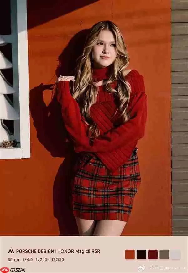 荣耀Magic8+RSR保时捷设计人像大片出炉：发丝清晰 细节拉满