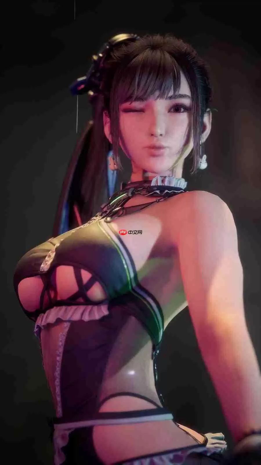 粉色连体服翘臀超性感!国外博主《剑星》伊芙全3D图