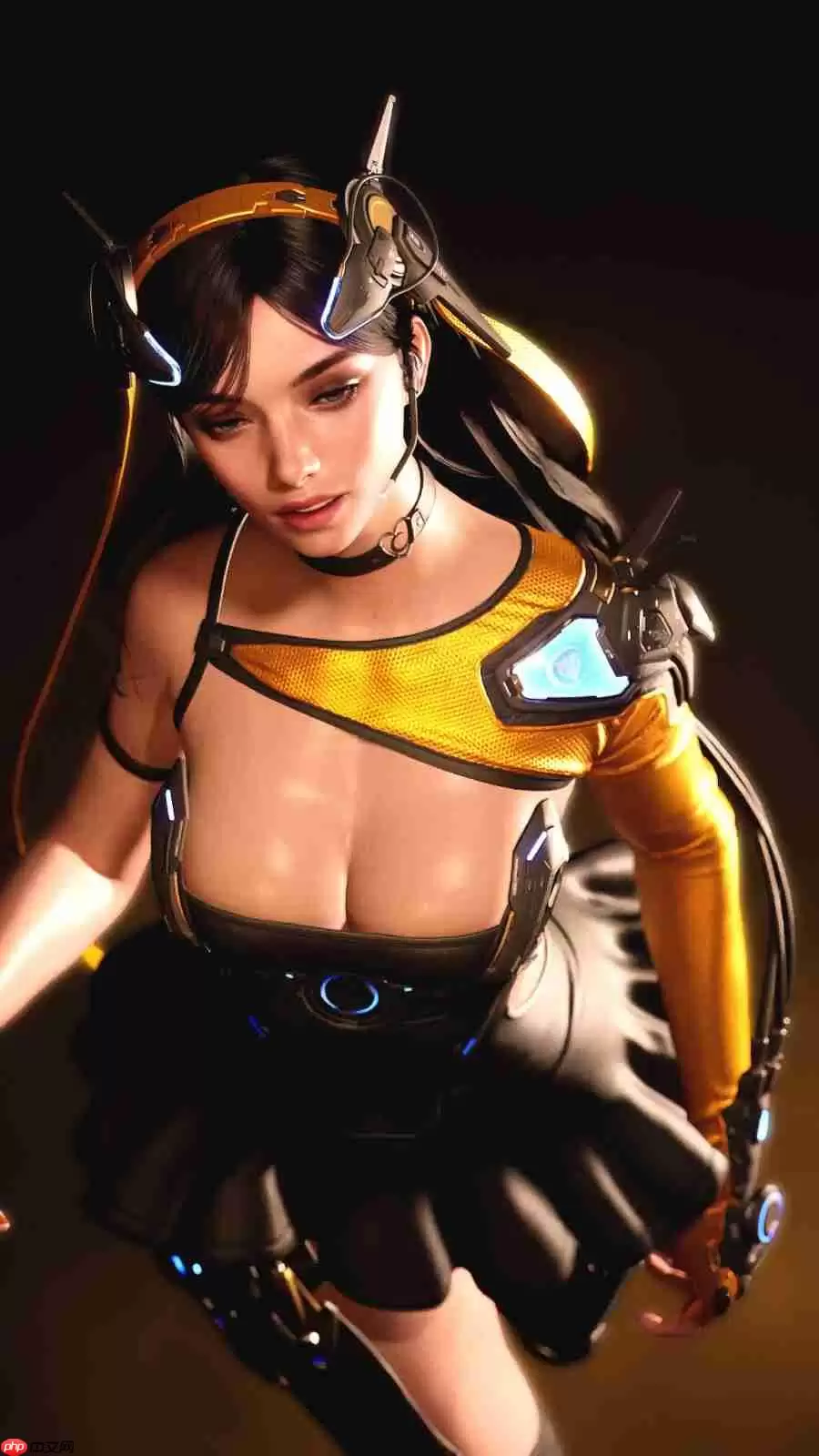 粉色连体服翘臀超性感!国外博主《剑星》伊芙全3D图