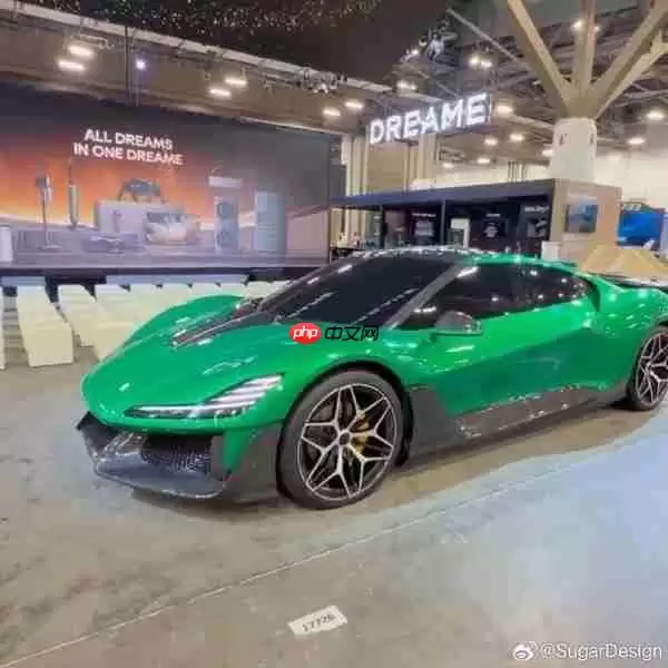 追光汽车实车曝光 采用绿色涂装 前脸设计极具攻击性