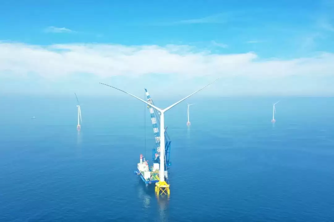 我国水深远海风电项目并网发电