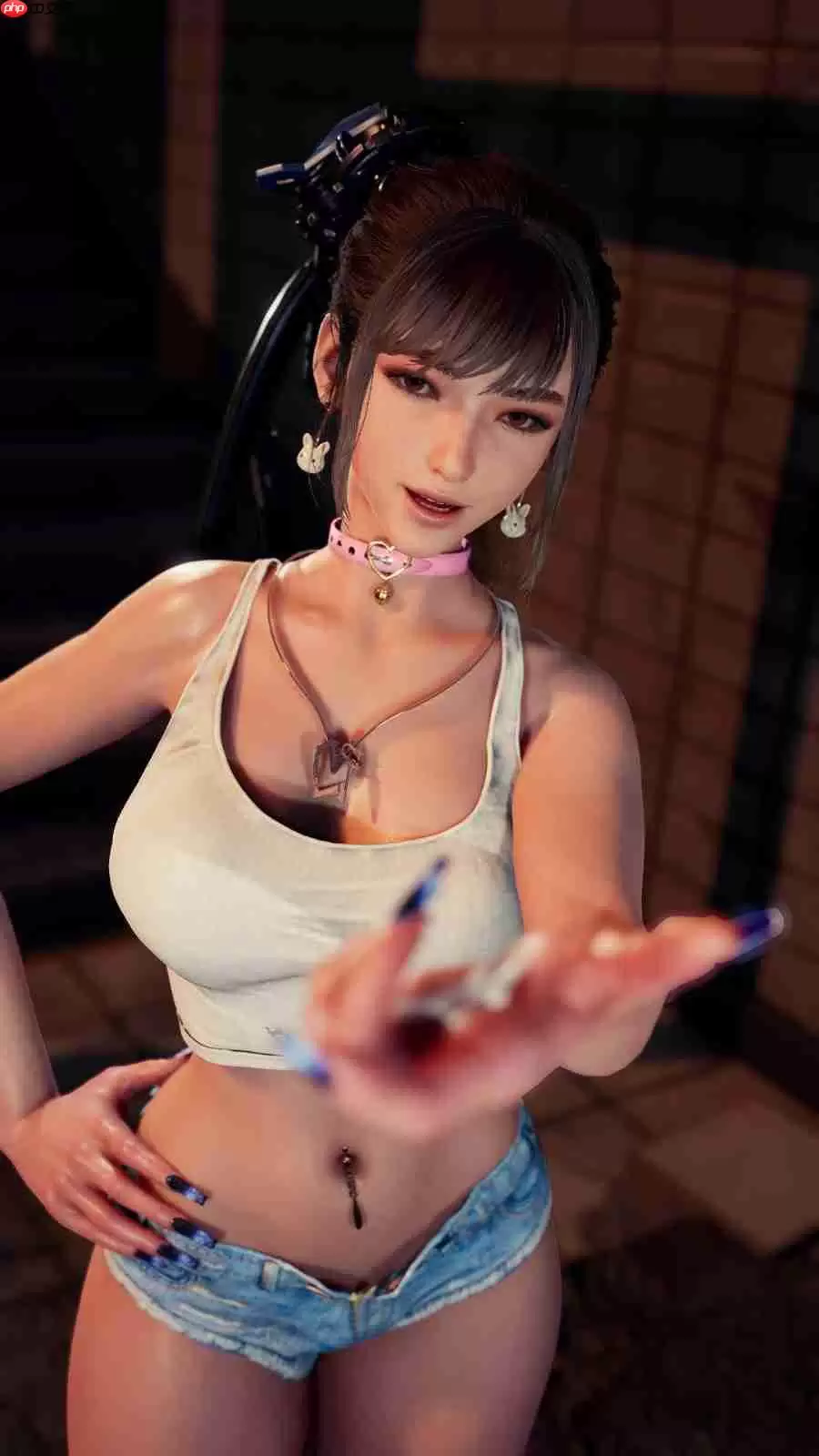 粉色连体服翘臀超性感!国外博主《剑星》伊芙全3D图