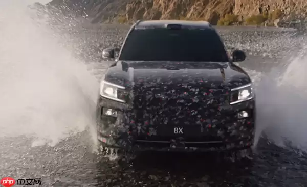 极氪8X实车图曝光：直瀑式格栅设计 今年一季度或亮相