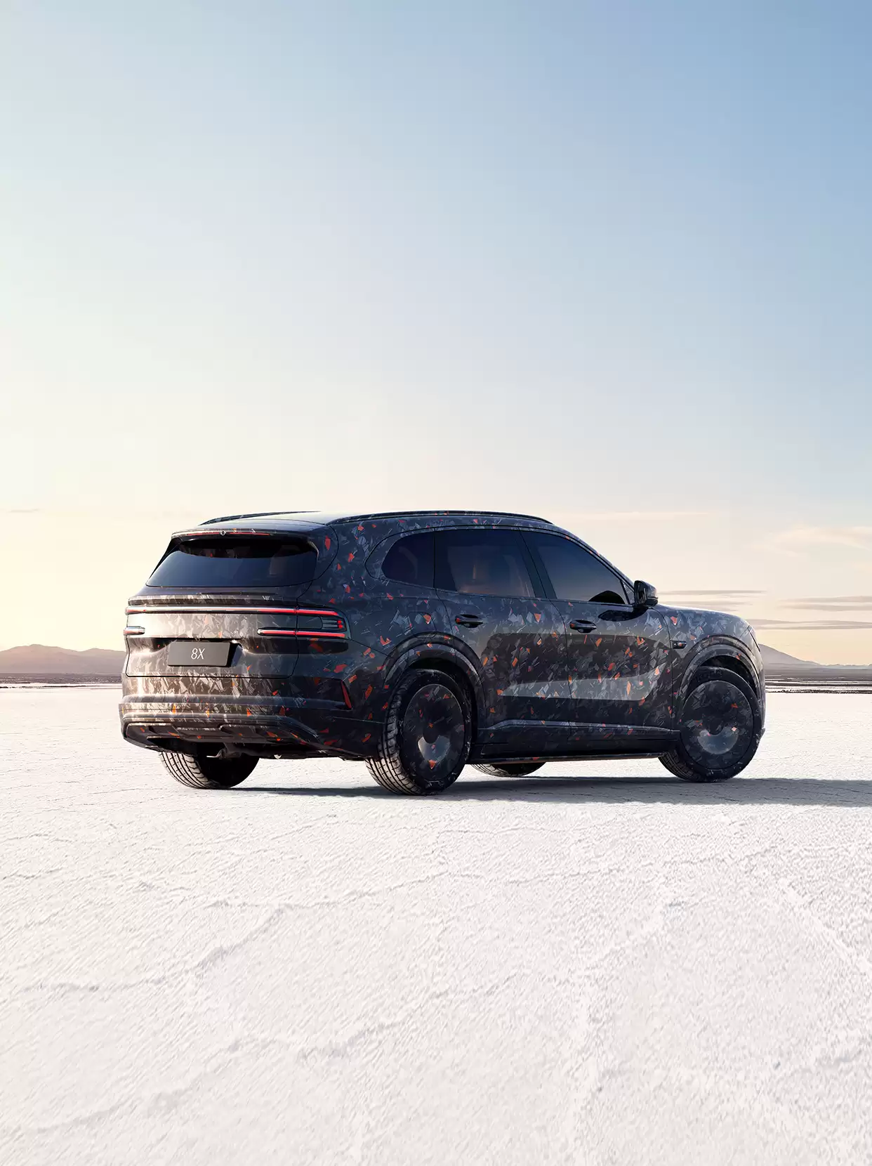 定位“中国新一代高性能旗舰”电混 SUV,极看8X最新预告图公布