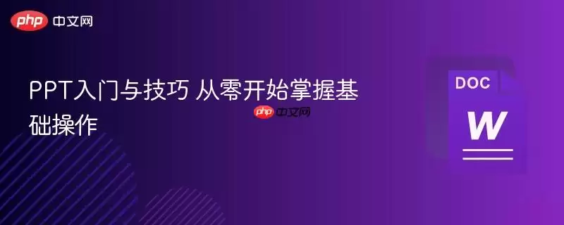 PPT入门与技巧 从零开始掌握基础操作