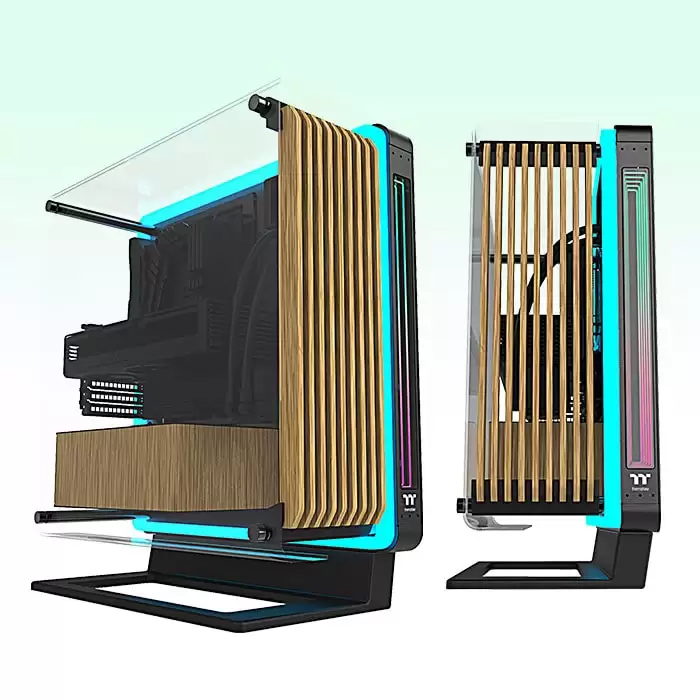 曜越旗舰机箱 Core PX Infinity WS ARGB 问世:环绕式双曲玻璃,大面积木质装饰