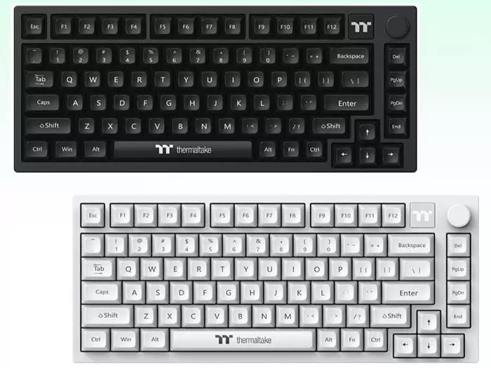 曜越带来 75% 配列无线机械键盘,可选复古象牙白配色