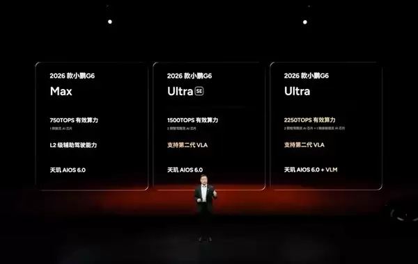 17.68万元起！2026款小鹏G6纯电车型上市：双Max版本可选