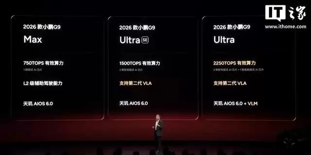 2026款小鹏G9纯电SUV发布：标配图灵AI芯片，24.88万元起