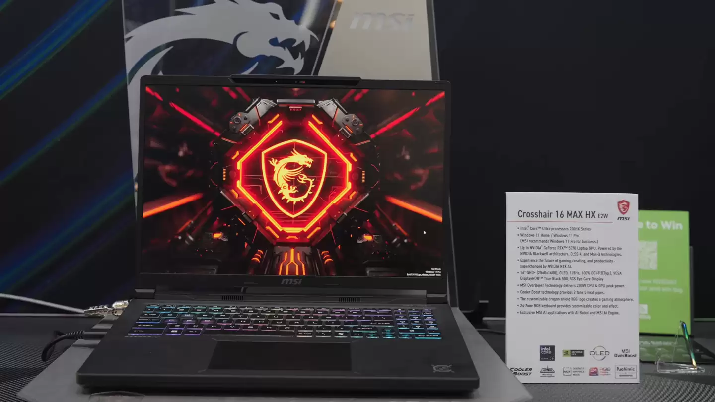 微星推出泰坦 / 神影系列 16 英寸游戏本，至高 300W 整机性能释放