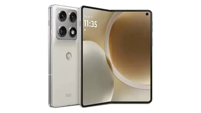 摩托罗拉首款大折叠Razr Fold亮相CES：双屏+全系5000万三摄成核心亮点