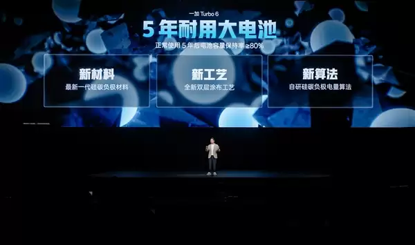 一加Turbo+6首发9000mAh电池：引领Turbo手机进入超巨量电池时代