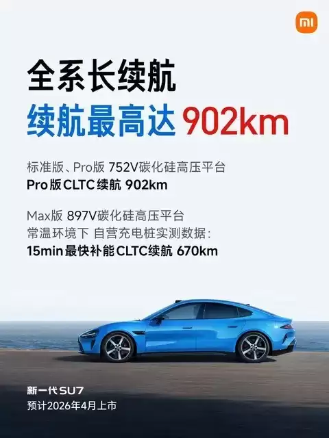 小米SU7迎首升，4月上市预售22.99万起