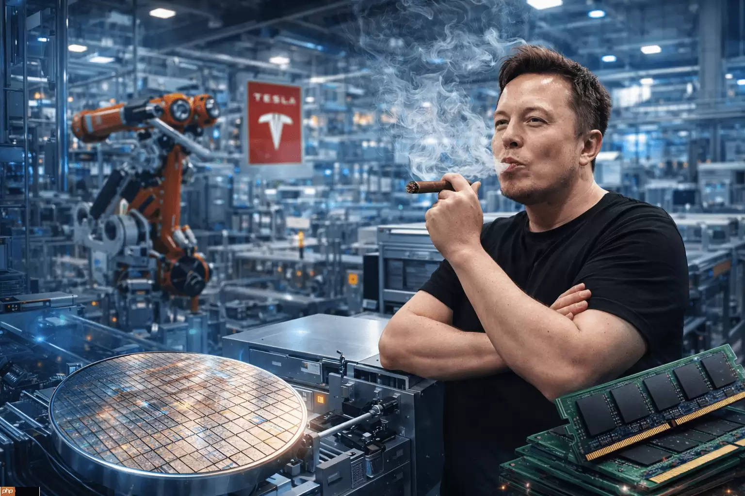 称特斯拉将建2纳米晶圆厂+马斯克：无需无尘室、要在厂内抽雪茄