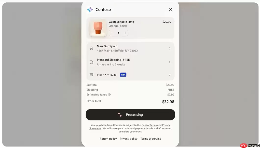 微软携手 Stripe 推出 Copilot Checkout