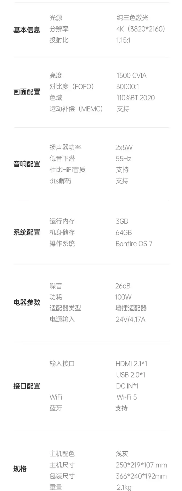 坚果投影 N1S 4K 特别版发布:1500CVIA 亮度,国补价 3499 元