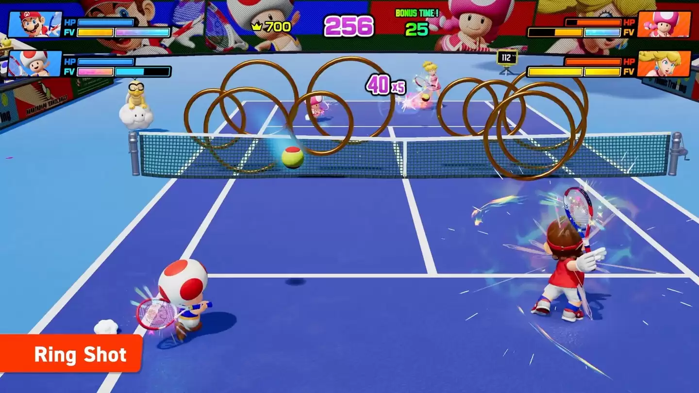 《马力欧网球狂热》游戏 2 月 12 日登陆 Switch 2：首发 38 名角色、30 种球拍