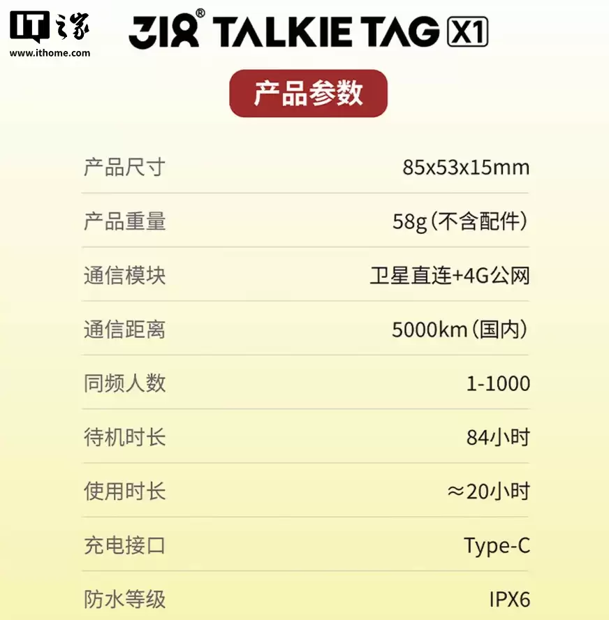 行业首款可穿戴直连天通卫星产品：318 运动 X1 天通卫星版对讲机发布