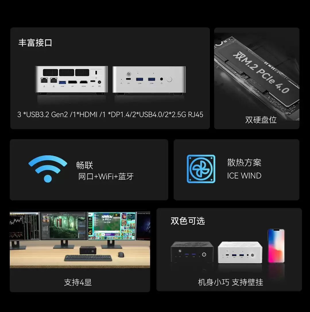 智微智能公布M234迷你主机，搭载AMD锐龙AI400GorgonPoint处理器