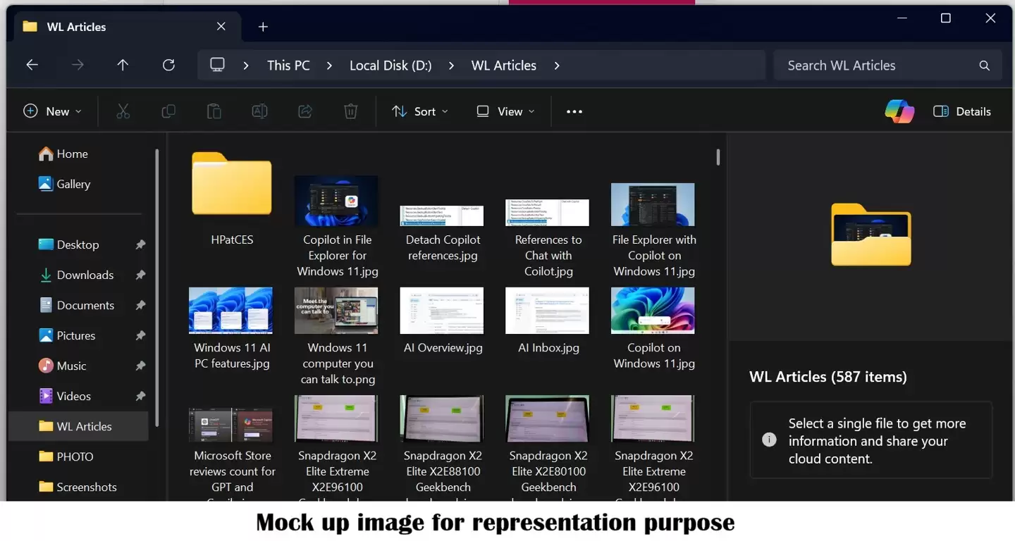 微软 Win11 文件管理器将原生整合 Copilot AI 聊天