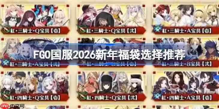 FGO国服2026新年福袋怎么选择-FGO国服2026新年福袋选择推荐