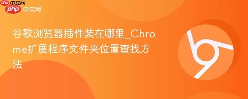 谷歌浏览器插件安装在哪里_Chrome扩展程序文件夹位置查找方法