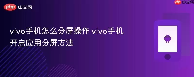 vivo手机怎么分屏操作 vivo手机开启应用分屏方法