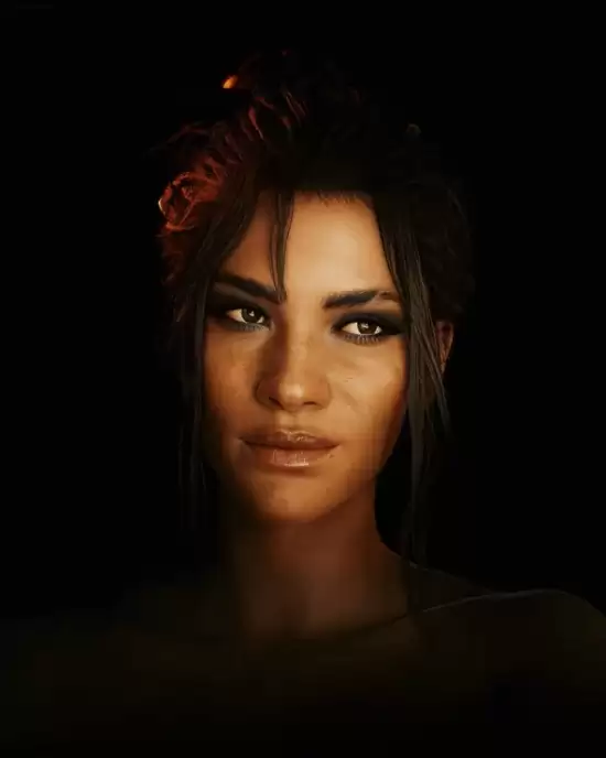 赛博朋克2077女性角色卸妆引热议：科技感与自然美的碰撞