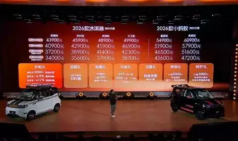 2026款奇瑞微型汽车崭新上市，降价增配抢占市场