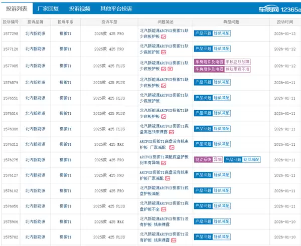 极狐T1底盘设计被曝存安全隐患